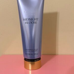 Victoria's Secret Midnight Bloom Lotion in Blue and Gold